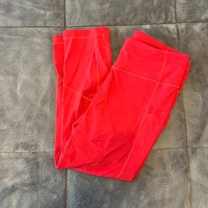 Lululemon Red Pace Rival Crop